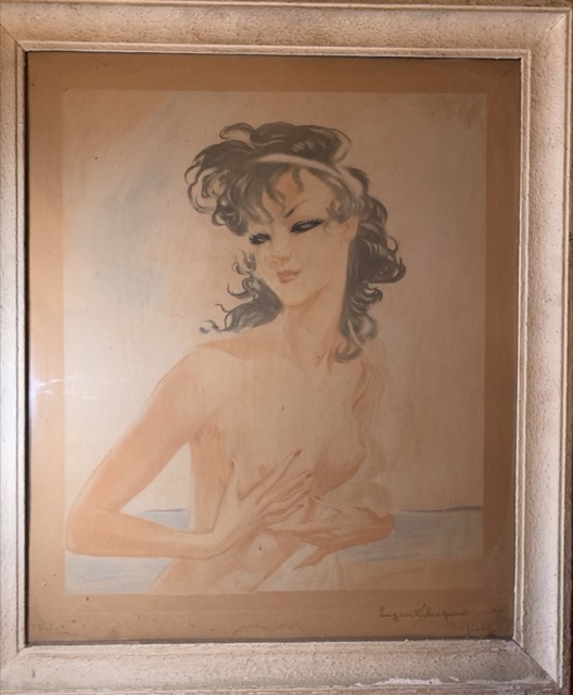 Femme façon Jean Gabriel daumergeu eau forte Eugene delipuy
