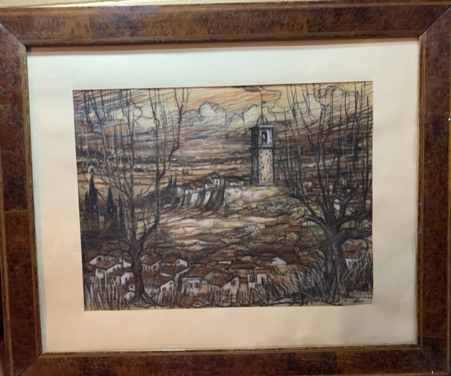 L. Segui , Garden Hiver 64 Pastel