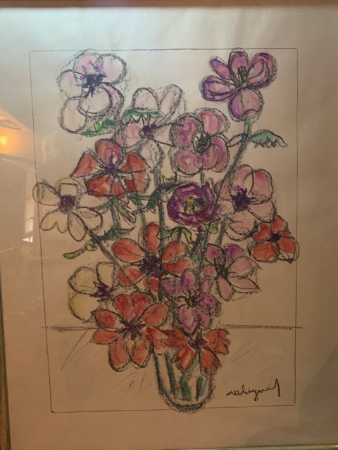 Valiquas ou validant, Fleur dessin