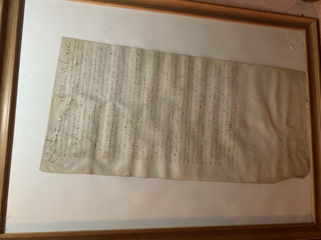 Lettre sur parchemin