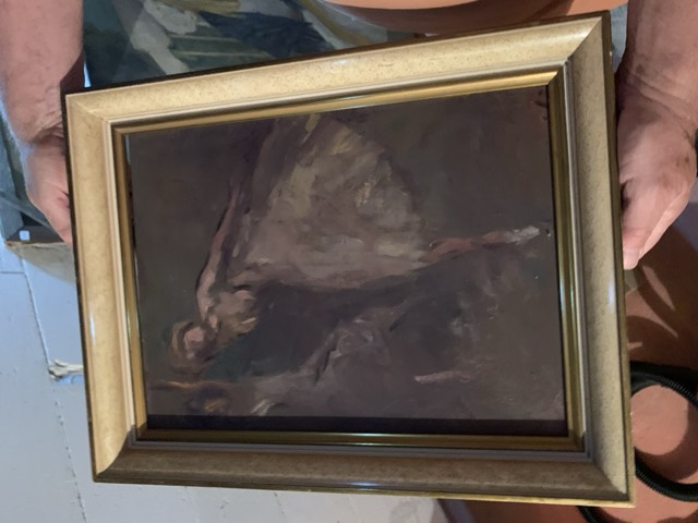 huile sur toile danses signature illisible