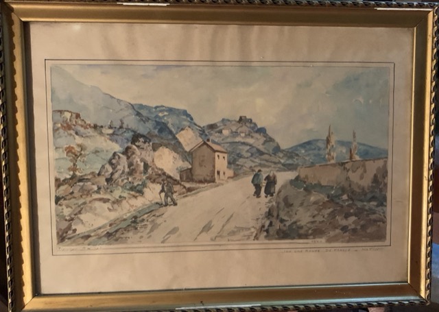 P. Jaillet, aquarelle sur les routes de france