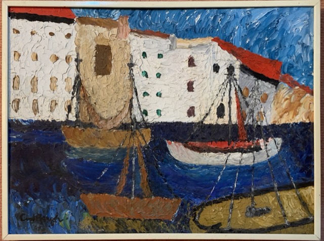 Cancel Borgh, huile, Marine ou bateau