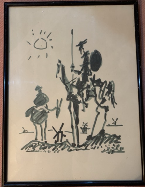 Picasso don quichotte, gravure