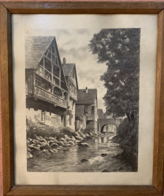 E. Burkhard, vue maison colombage