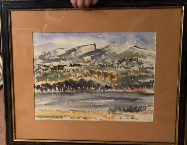 Jean Marc Champagne, aquarelle paysage st victoire
