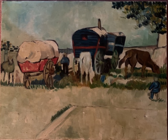 D’apres van Gogh javanes huile sans signature