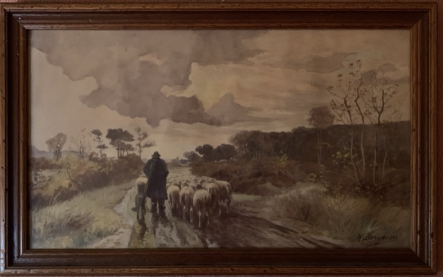 H Bergeron, Berger aquarelle