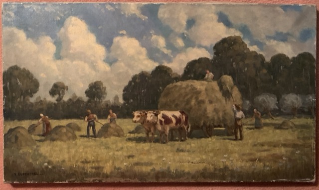 Y. Dufeutrel, la maison, huile sur toile