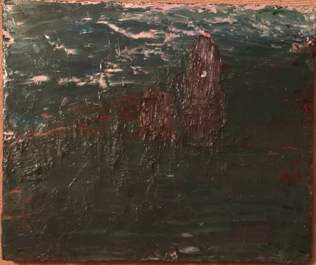 Croute sur toile abstrait sans signature