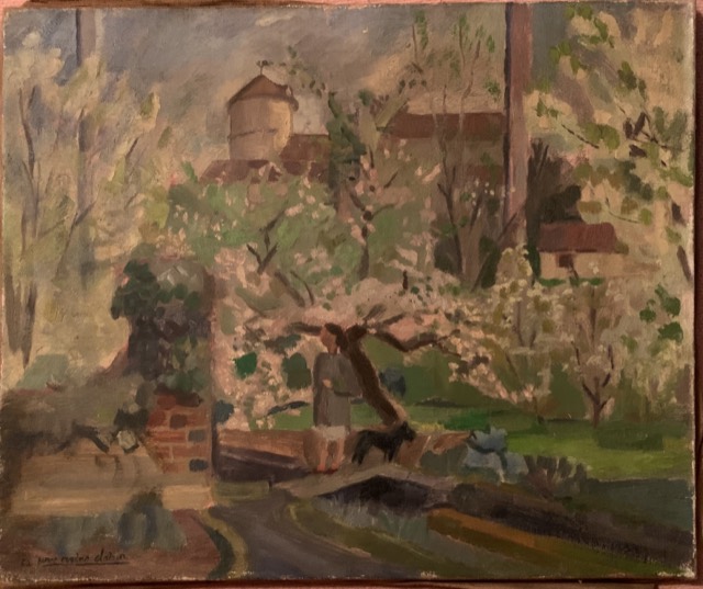 Eugene Clairin, 1897-1983, amandier en fleurs