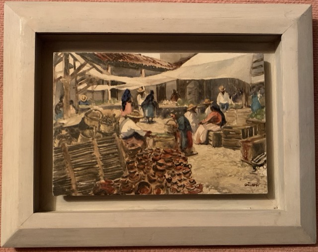 Visantro, marche marocain huile sur bois