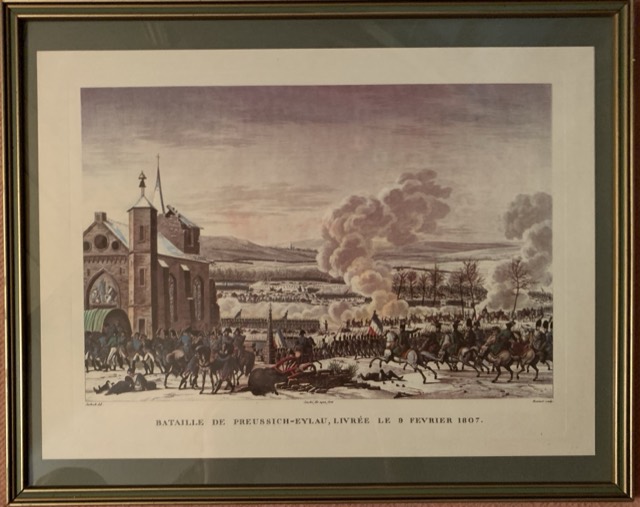 Gravure Bataille de preussich-Eylau