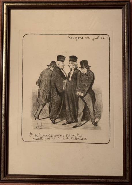 Honoré Daumier, gravure, les gens de la justice