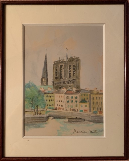 Maurice Utrillo, litho, cathédrale