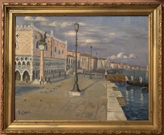 B. Zardin, Venise, huile sur panneau