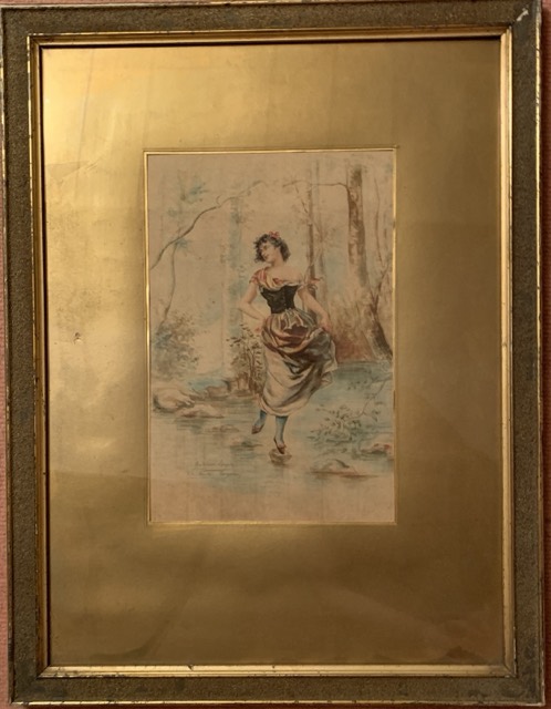 Emile Bayard, Aquarelle ‘Madelaine Layotte’ *** 54x41