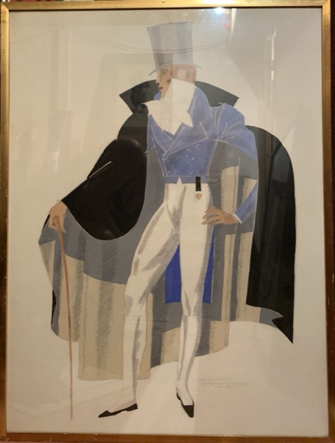 Henry ou Tenjie, Homme elegant annex 30 peinture papier