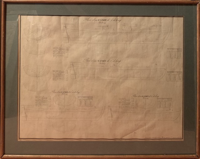 J. Ardouvir, Plan de bateau, canot de 9 m de long