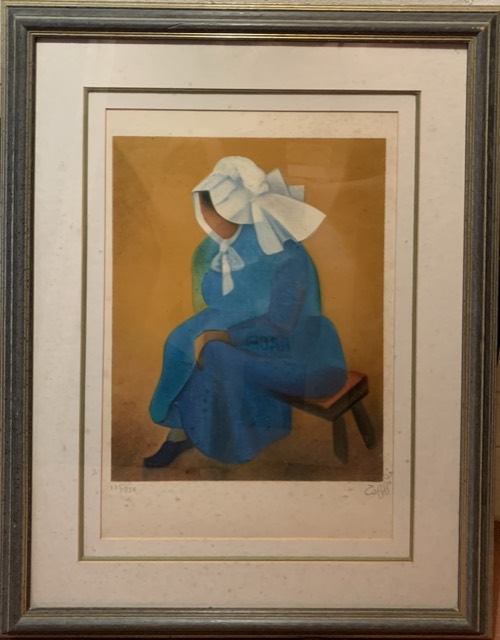Taffoli 105/250 femme sur un tabouret épreuve d’artiste