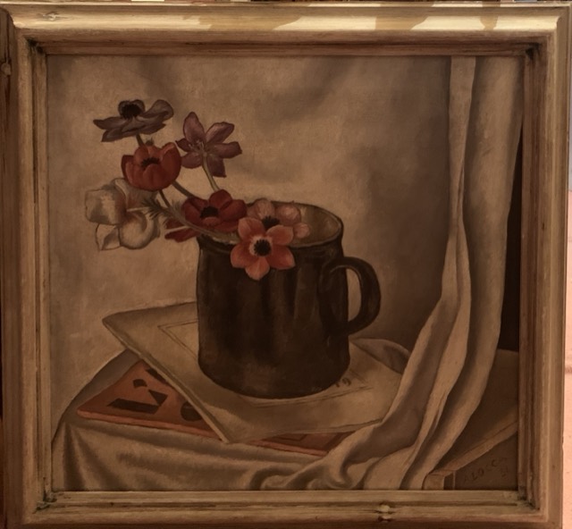A locca, nature morte renodncule 1951 Huile Sur toile