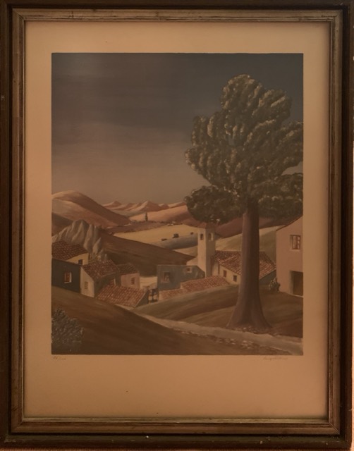 Serge Fiorio 84/100 Epreuve D’artiste Village Provence