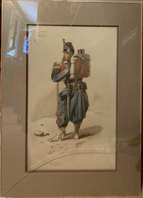 Vitre casse, militaire aquarelle Fane 21 janvier