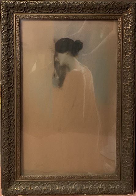 Femme qui pleure, Pastel Delphin Anjolras.
