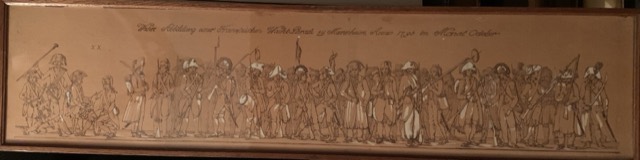 Dessin a l’entre et rehaut blanc 1795 armée non signe