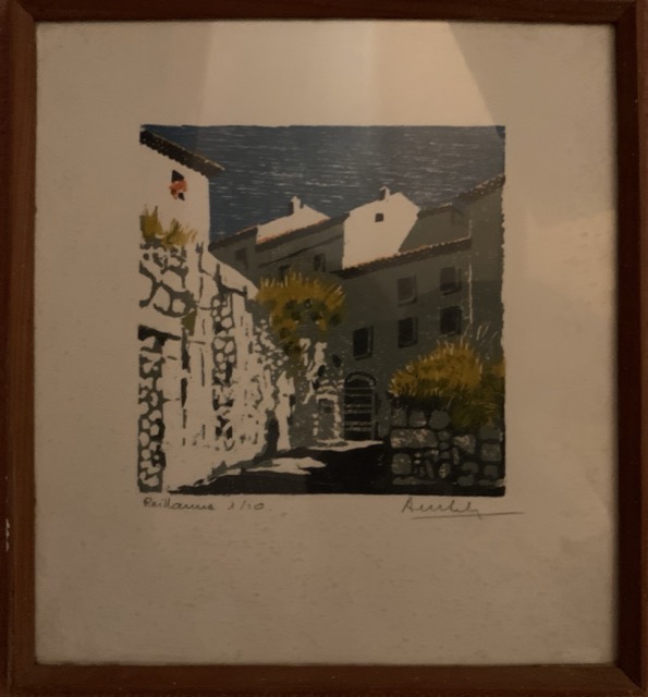 Reillanne Gravure 1/10 illisible